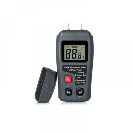 Probador de humedad portátil para madera KZQ, detector de humedad LCD, medidor de humedad para leña y papel. (1/4)