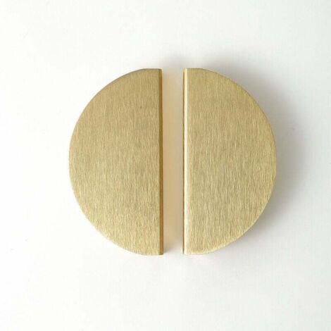 KZQ 10 tiradores semicirculares para armarios (semicirculares), con forma de media luna y pomos semicirculares, ideales para armarios de cocina, dormitorios y puertas de muebles. (1/4)