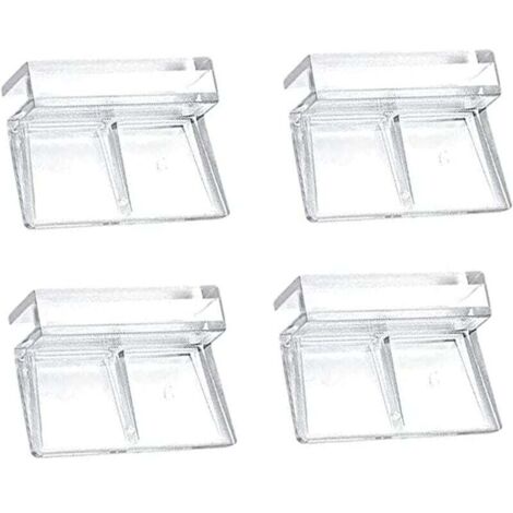 Abrazaderas protectoras para vidrio de acuario KZQ, abrazaderas de soporte para acuarios, soportes acrílicos para acuarios, abrazadera de soporte para acuarios, accesorios para acuarios (vidrio de 6 m (1/4)