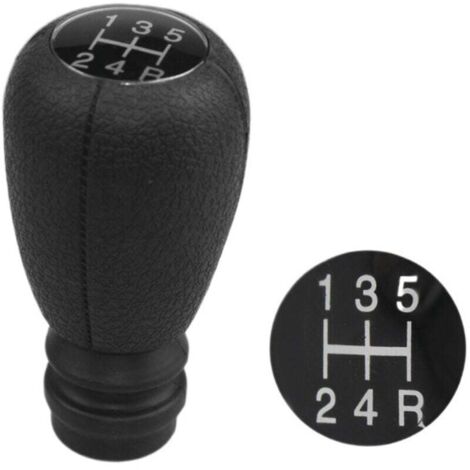 KZQ Perilla de cambio de marchas de 5 velocidades para Peugeot Citroën Xsara (3,27 pulgadas, negra) (1/4)