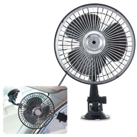 Ventilador de coche KZQ de 12 V con ventosa, portátil, para centro comercial (1/4)