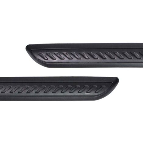 KZQ - 2 tiras protectoras para parachoques de coche, autoadhesivas de PVC, antiarañazos y resistentes a la fricción, pegatinas universales para protección de bordes. (1/4)