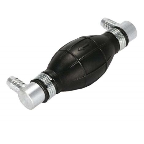 KZQ Cebador universal para sistemas de combustible diésel o gasolina, con ángulo de 90° en ambos lados, salida de 8 mm y válvula antirretorno. (1/4)