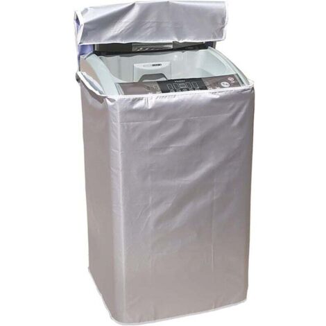 KZQ Funda para lavadora - Impermeable - Resistente a los rayos UV - Para lavadoras y secadoras de carga superior, 58 x 60 x 90 cm (1/4)