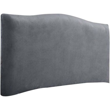 KZQ Funda elástica para cabecero -150 cm-para cabecero 140-170 cm, color gris (1/4)
