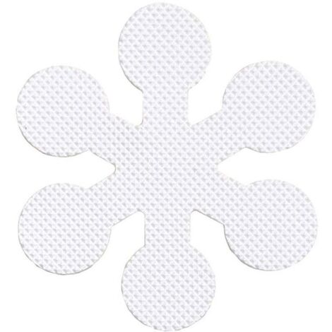 KZQ 12 pegatinas antideslizantes para bañera y ducha, con forma de copo de nieve, que protegen eficazmente a bebés y embarazadas (8 cm)