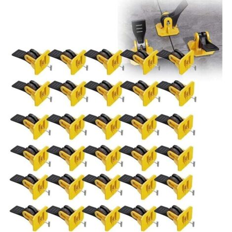 Sistema de nivelación de azulejos KZQ de 50 piezas, cuñas para azulejos, espaciadores de 2 mm, juego de nivelación reutilizable, herramienta para alicatar paredes y suelos.