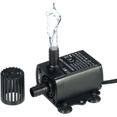 Minibomba de agua KZQ, USB DC5V 4.8W 300L/H, carrera de 300 cm, ultrasilenciosa, sin escobillas, sumergible, IP68, para acuario, fuente y estanque.