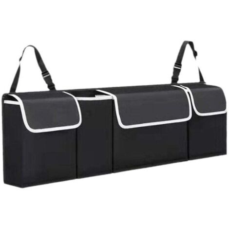 KZQ Organizador de maletero de coche, con 4 bolsillos y correa ajustable para SUV MVP, tela Oxford impermeable. (1/4)