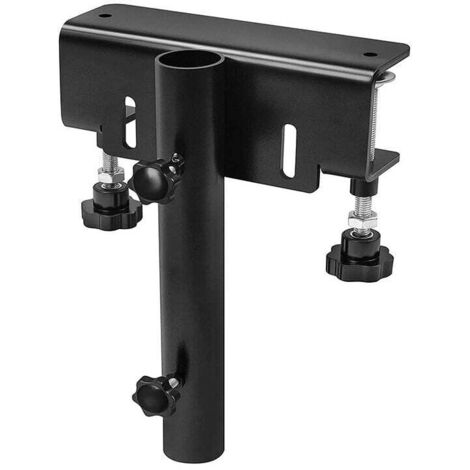 Mástil de bandera desmontable para vehículos KZQ, sin perforaciones para camiones, soporte para mástil de bandera para camiones, kit de montaje de mástil de bandera, soporte negro universal para másti (1/3)