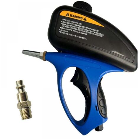 Pistola de chorro de arena portátil KZQ, kit de pistola de chorro de arena portátil, boquilla pequeña, pistola de chorro de arena neumática, chorro de arena de vidrio