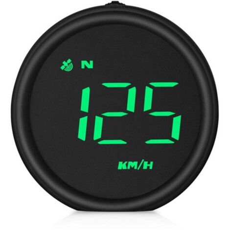 KZQ Pantalla frontal universal para coche, velocímetro GPS HUD con velocidad, advertencia de exceso de velocidad, medición de kilometraje y recordatorio de fatiga al conducir para todos los vehícu (1/2)