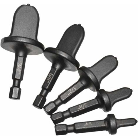 KZQ expansores de tubo de cobre, varilla hexagonal, juego de expansores de cola de cobre para aire acondicionado, kit de reparación de tubos de expansión de 1/4", 5/8", 1/2", 3/8" y 3/4". (1/4)