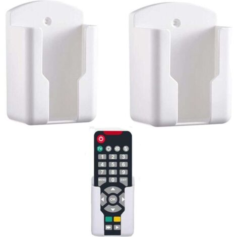 Soporte de control remoto de pared KZQ, control remoto pequeño, caja de almacenamiento de pared, soporte de control remoto para montaje en pared, caja de almacenamiento para control remoto universal p (1/4)