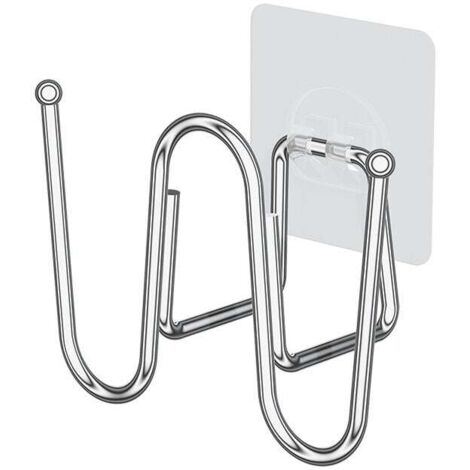 Zapatero de pared KZQ, zapatero para zapatillas, zapatero colgante multifuncional, zapatero sin taladrar, zapatero de acero inoxidable, zapatero de pared de 3 piezas (1/4)