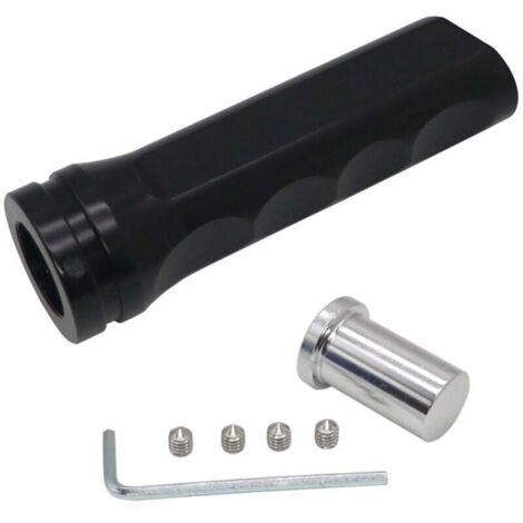Cubierta de freno de mano de aluminio KZQ, accesorio de modificación para la mayoría de vehículos (negro) (1/4)
