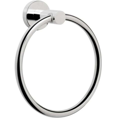 KZQ Toallero de baño, accesorios de baño, toallero grueso de acero inoxidable para baño, toallero redondo moderno de pared.