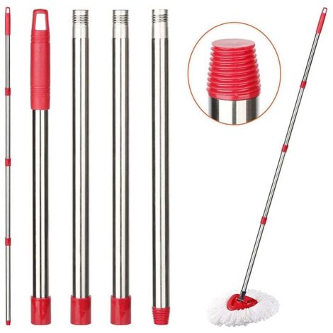KZQ Spinning Mop-Ersatzgriff – 30–58 Zoll 4-teiliger Mop-Ersatzgriff, compatible con O-Ceda Spinning Mop, EasyWring Mop-Griff zum Reinigen von Böden (Besenkopf und Basis nicht im Lieferumfang enthal (1/4)