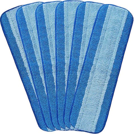 Almohadillas de limpieza Bona Mop KZQ - Almohadillas de microfibra reutilizables para reemplazar el limpiador para pisos de madera Bona (paquete de 6) (1/4)