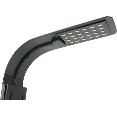 Lámpara LED para acuario KZQ, lámpara ultrafina con clip para plantas de acuario (luz blanca y negra) (1/4)