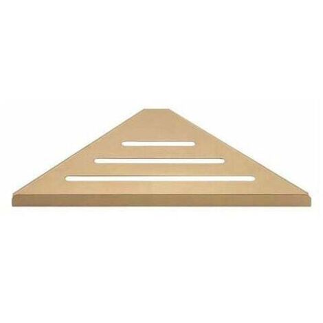 Estante triangular para ducha de hotel KZQ, acero inoxidable 304, para colgar en la pared, con marco de esquina en forma de abanico, ideal para almacenamiento en esquina de baño. (1/3)