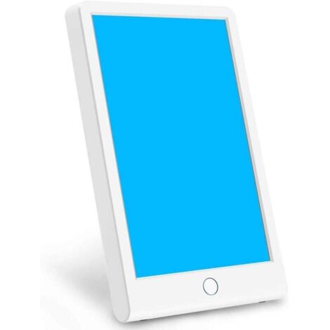 Lámpara de fototerapia KZQ, lámpara de luz azul y luz LED azul ajustable, tableta táctil con temporizador, 100 % libre de rayos UV
