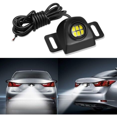 Luz de marcha atrás auxiliar LED, miniluz trasera anticolisión universal, iluminación de conducción nocturna, blanco 6000 K, para coche y automóvil. (1/4)