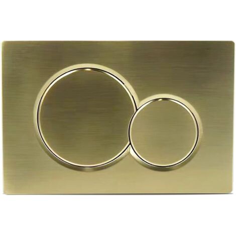 Placa de accionamiento de doble descarga, compatible con Geberit 115.770.46.6, oro cepillado