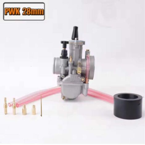 Accesorios para motocicletas: Carburador universal de 21, 24, 26, 28, 30, 32 y 34 mm para carburador de motocicleta con inyección de potencia PWK para carreras, para Mikuni Koso ATV (28) (1/3)