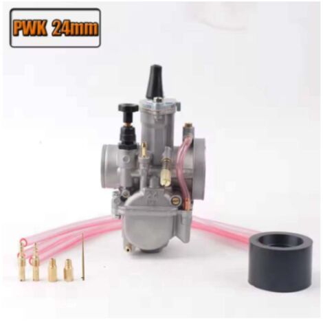 Accesorios para motocicletas: Carburador universal de 21, 24, 26, 28, 30, 32 y 34 mm para carburador de motocicleta con inyección de potencia PWK para carreras de Mikuni Koso ATV (24). (1/3)