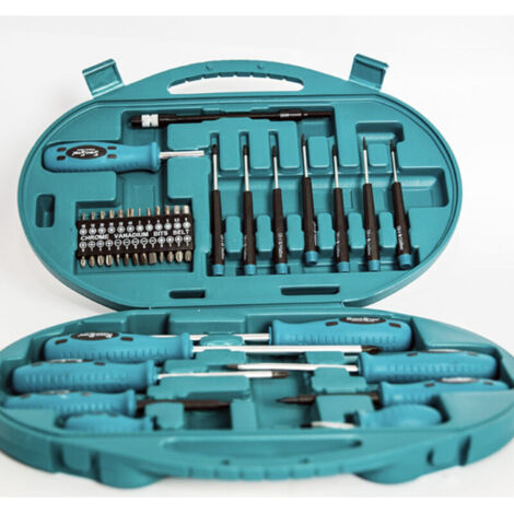 Vtizikl Set Cacciaviti E Punte Kit 42 Pezzi Chrome Vanadium Con Cacciavite Di Precisione - (1/4)