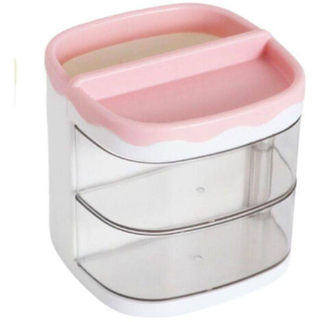 Vtizikl Organizer Rosa Con Cassetti Organizzatore Scrivania Penne Trucco Cancelleria - (1/3)