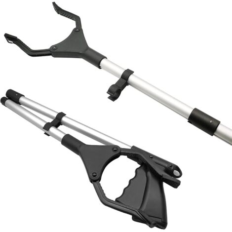 Outils de Ramassage, Pince Ramasse Objet Pliable, Pince de Ramassage Pliable, Pince de Préhension pour Embouts Magnétiques, Pince Telescopique pour Volontaires Environnementaux, Seniors