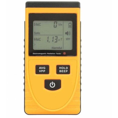 Détecteur EMF * professionnel avec 5 * LED, mesureur de * portable de haute * pour le test de * magnétique, moniteur EMF portable * et