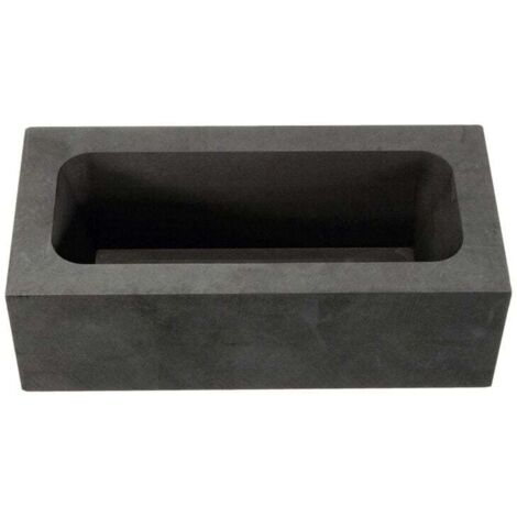 Qezodsx 2 Moules Lingots Graphite 1 Kg - Raffinage Or, Argent, Cuivre, Alliage Haute Densité