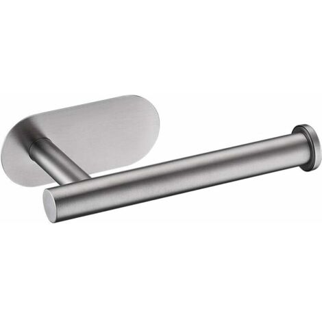 Vtizikl M34052, Porte Papier Toilette, Support Papier Toilette Mural, 304 Acier Inoxydable Porte Rouleau Toilette, sans perçage Porte-Papier hygiénique Autocollant 3M, Gris Taille Unique (1/4)