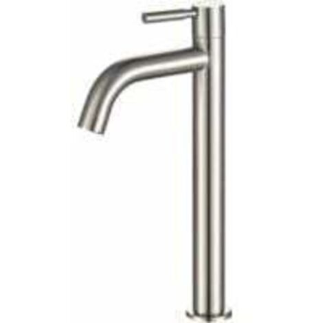 Vtizikl Levier unique en acier inoxydable Eau froide robinet de salle de bain Lavabo Robinet de lavabo (1/4)