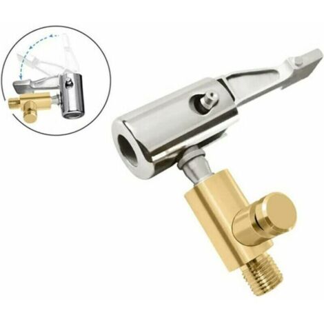 Vtizikl Adaptateur De Valve De Pneu De Voiture,Embout Gonflage Pneu Voiture Portable Adaptateur De Bouche Filetée Voiture Accessoires De Connecteur De Pompe à Air Dégonfle Pas (1/4)