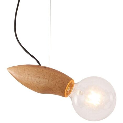 Vtizikl Lustre en bois simple chez l'habitant lampe décorative lampe de chambre (1/5)