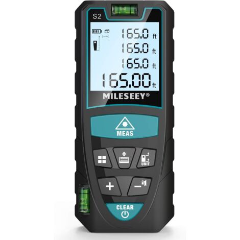 Vtizikl Télémètre laser 50 m, télémètre laser numérique à 2 niveaux à bulle (1/5)
