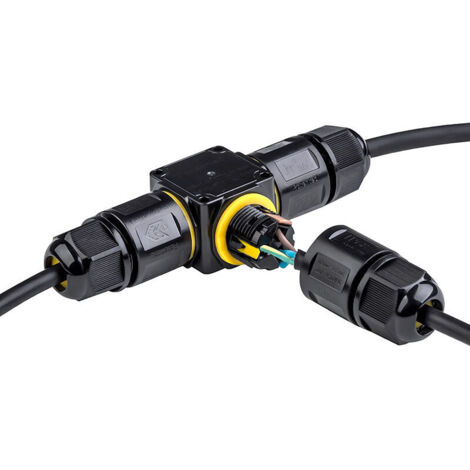 Vtizikl 4 PCS Connecteurs de Câbles Étanches IP68 - Boîte de jonction 3 ...