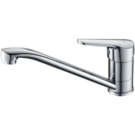 Vtizikl M14450 Roma, mitigeur d'évier, robinet de cuisine monocommande, chromé, argent, S, 130 x 2229 mm (1/4)