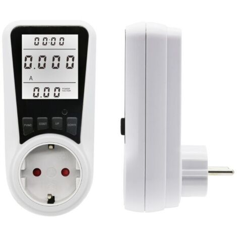 Vtizikl Compteur de consommation d'énergie , compteur de coût d'électricité, wattmètre, compteur de consommation d'énergie avec grand écran LCD rétroéclairé, protection contre les surcharges 3680W, 23 (1/4)