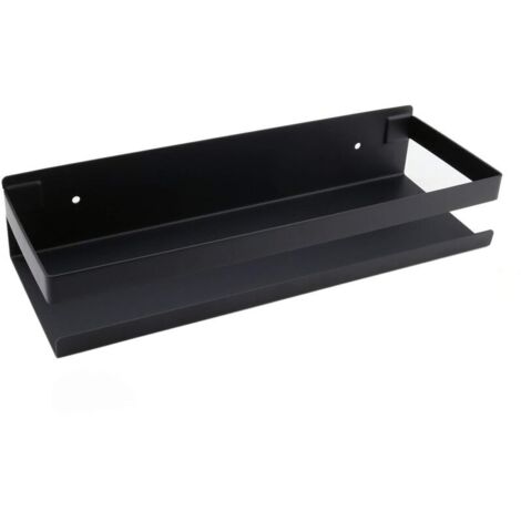 Vtizikl Étagère murale de salle de bain , accessoires de salle de bain, étagère moderne noire de 20 à 40 cm pour cuisine, douche et shampoing (30 cm). (1/4)