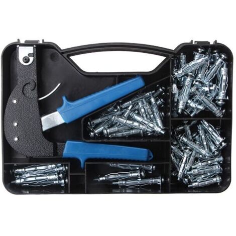 Vtizikl Kit de chevilles métalliques robustes à tête creuse Molly pour la fixation de plaques de plâtre (1/4)