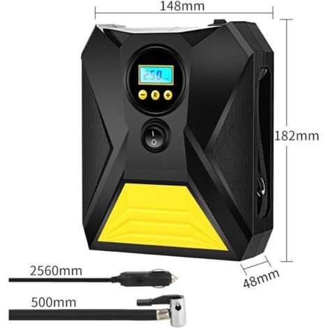 YUGUANG Gonfleur De Pneus Portable Sans Fil 6000mAh - Compresseur 150 PSI, Écran Tactile, LED, 5 Modes Auto-Arrêt Pour Voiture Moto Vélo Ballon