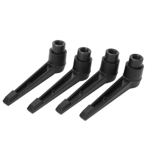 Vtizikl Lot de 4 boutons de serrage à levier, poignée en métal, fixation réglable, bouton-poussoir, cliquet, filetage femelle (M5, longueur de poignée 50 mm) (1/4)