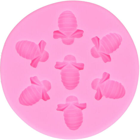 Vtizikl Moule à Gâteau en Silicone de Qualité Alimentaire en Forme de Nid d'abeille Moule en Silicone d'abeille en Nid d'abeille Fondant Gâteau Chocolat Décoration Moule Bricolage Outils de Cuisson(1) (1/4)