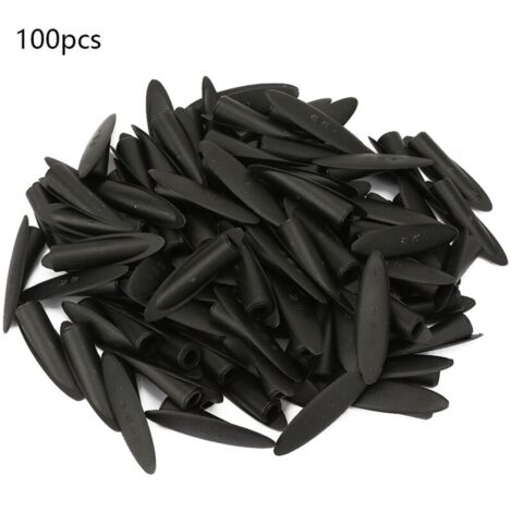 Vtizikl 100 pièces en bois de 9,5 mm pour gabarit de perçage de poche, accessoires pour outils de travail du bois (Noir) (1/4)