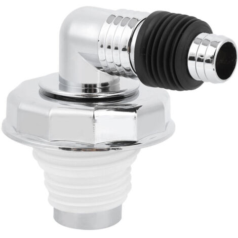 Vtizikl Siphon de sol, Joint de siphon de sol à joint chromé en PVC, joint de couvercle de siphon (1/4)